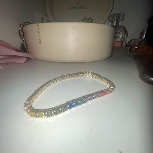 Real gold and sapphire bracelet